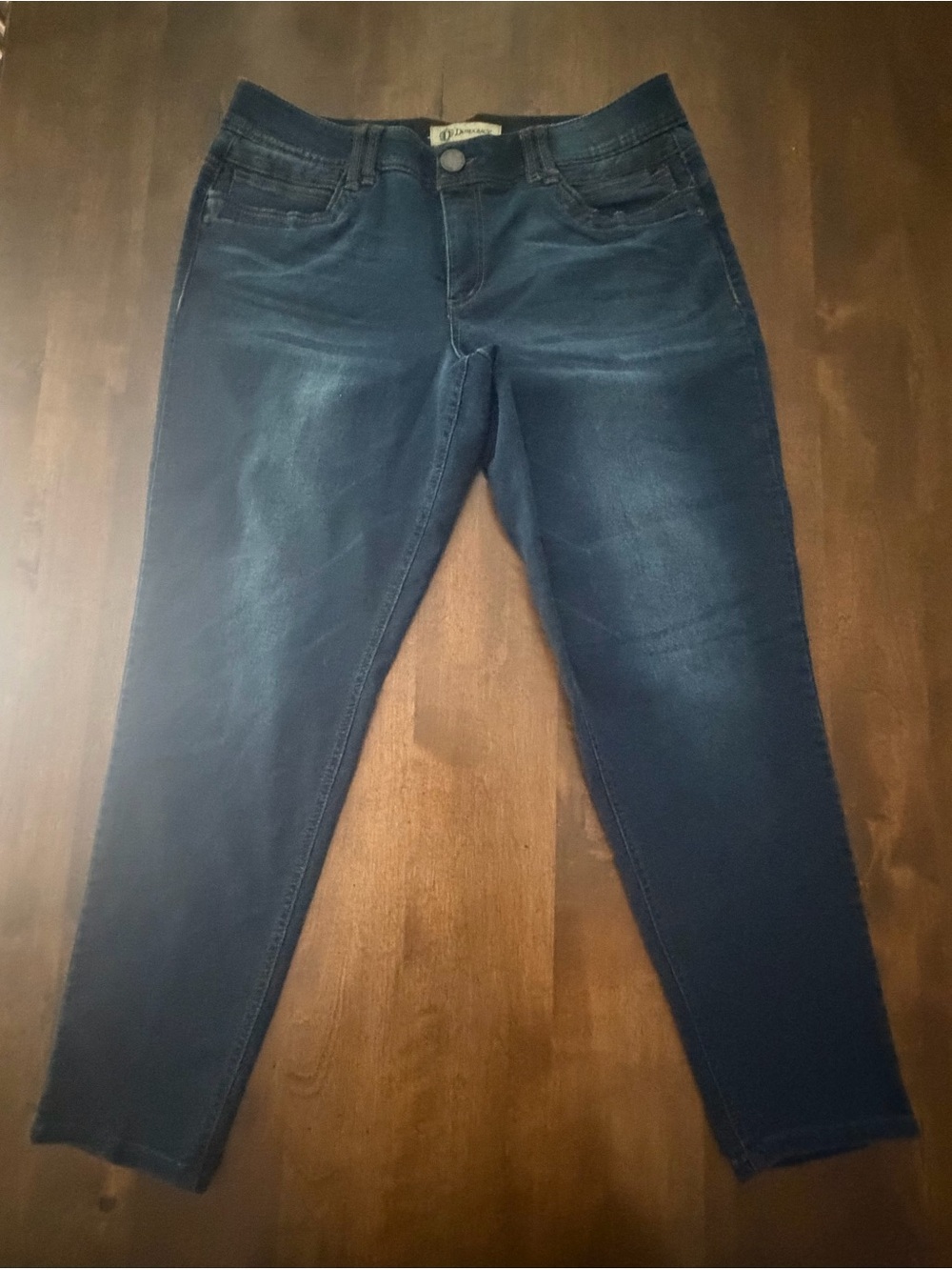 Democracy Dark Blue Women’s Stretch Jeans Skinny - Ab Technology 12